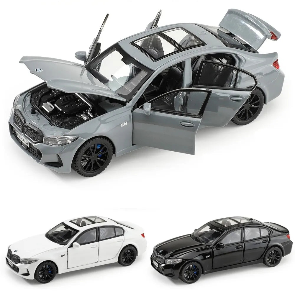 BMW 320i SUV 1/32 miniatura diecast modelo de carro de brinquedo com portas